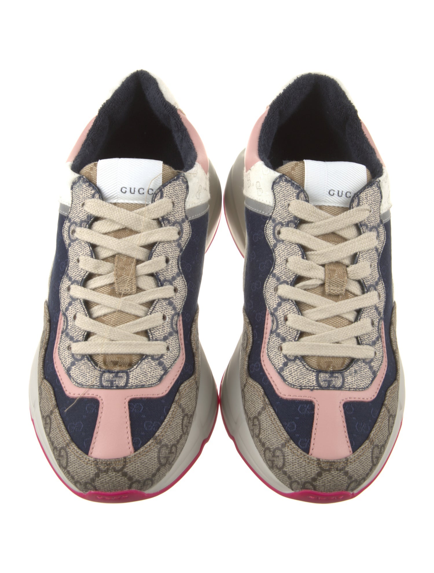 Gucci Canvas Printed Chunky Sneakers