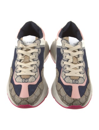 Gucci Canvas Printed Chunky Sneakers