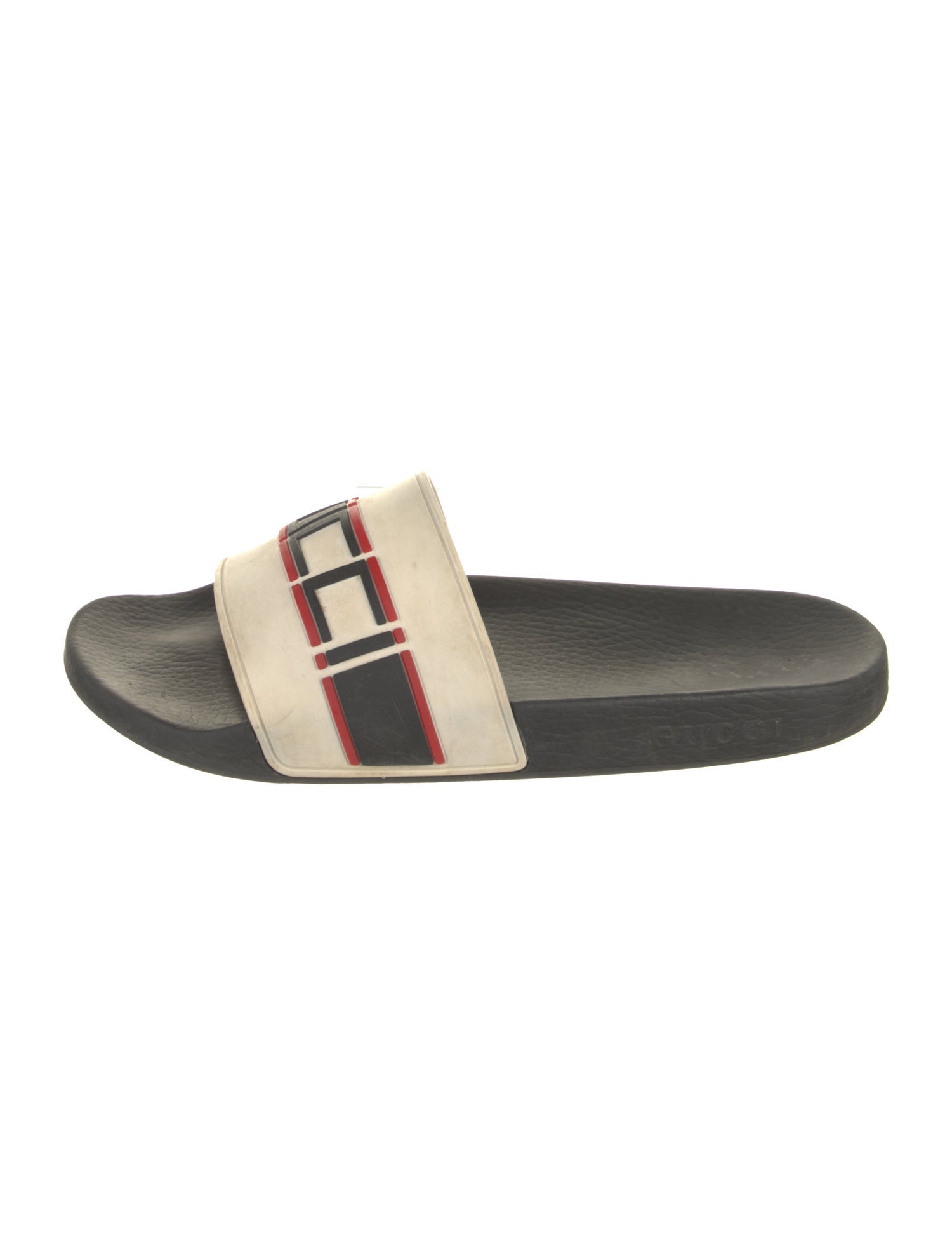 Gucci Sylvie Web Accent Rubber Slides