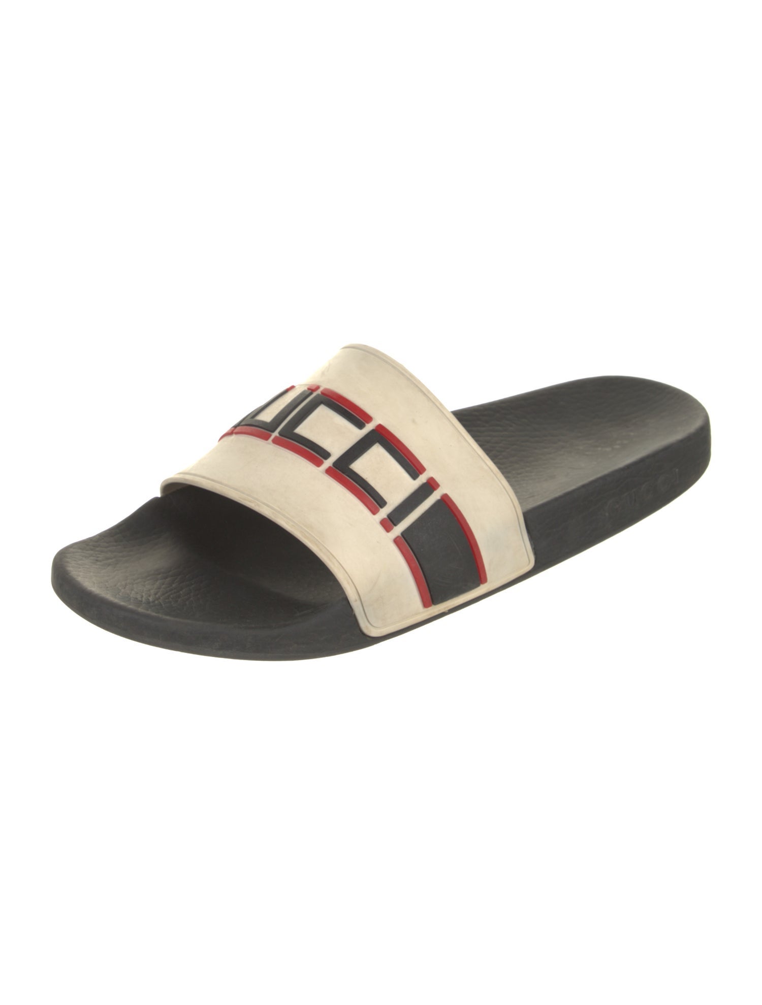 Gucci Sylvie Web Accent Rubber Slides
