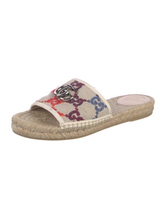 Gucci Running GG Logo Canvas Espadrilles