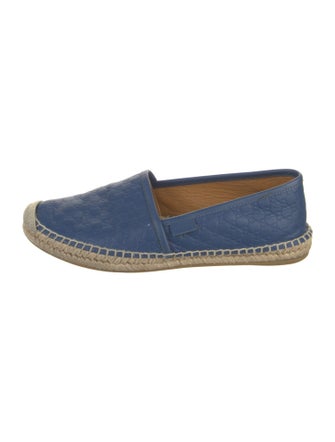 Gucci Microguccissima Pattern Leather Espadrilles