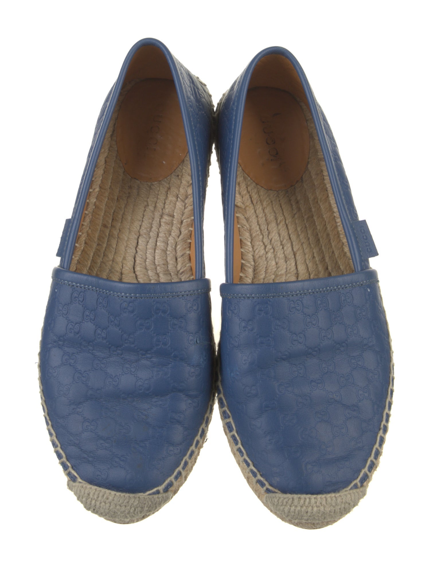 Gucci Microguccissima Pattern Leather Espadrilles