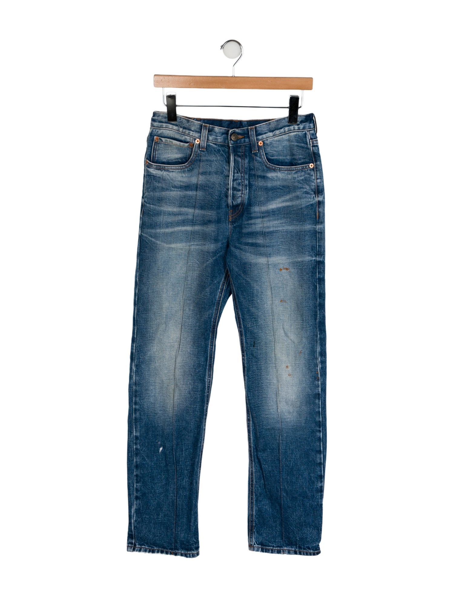 Gucci High-Rise Straight Leg Jeans