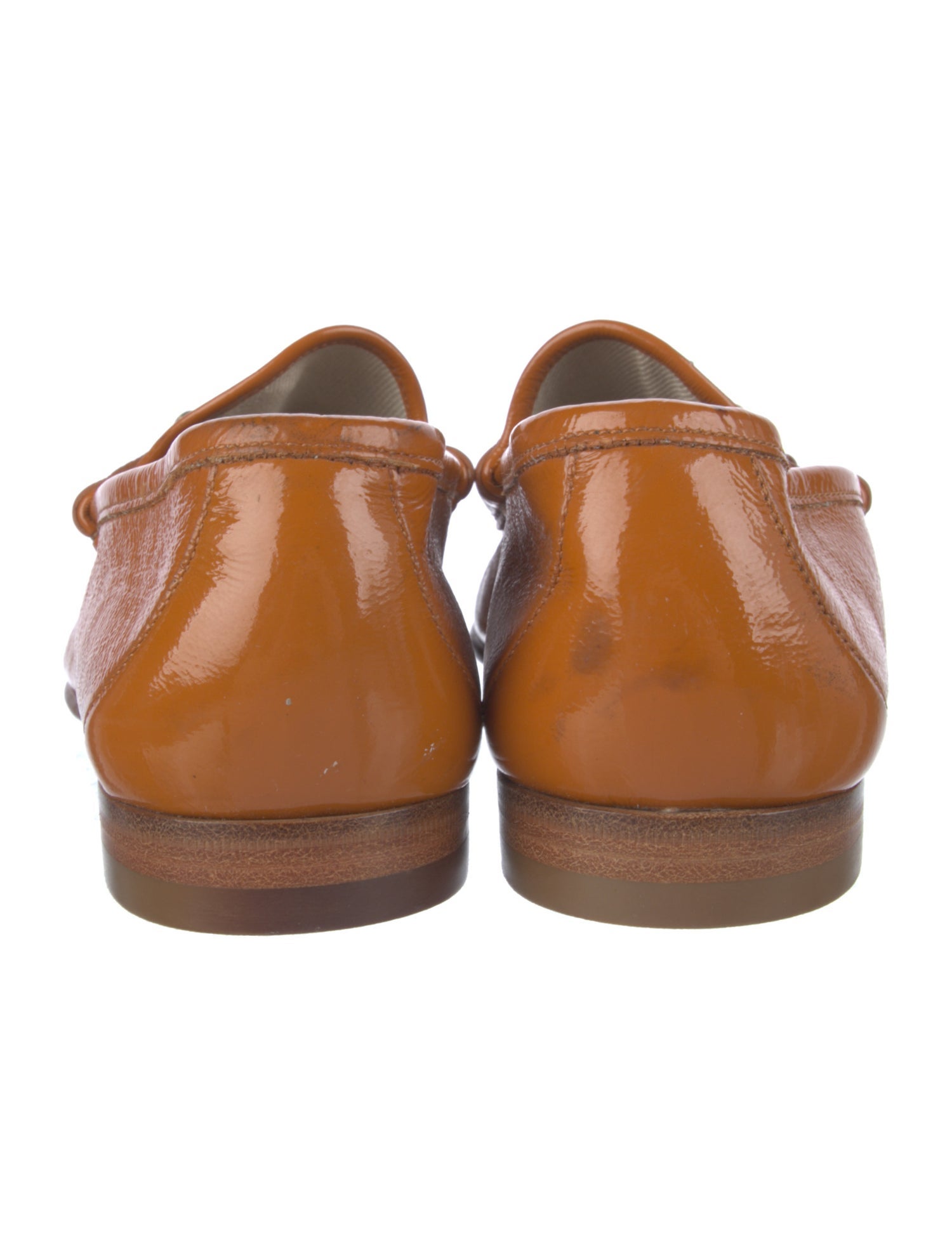 Gucci Horsebit Accent Patent Leather Loafers