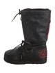 Gucci GG Supreme Grosgrain Trim Lace-Up Boots