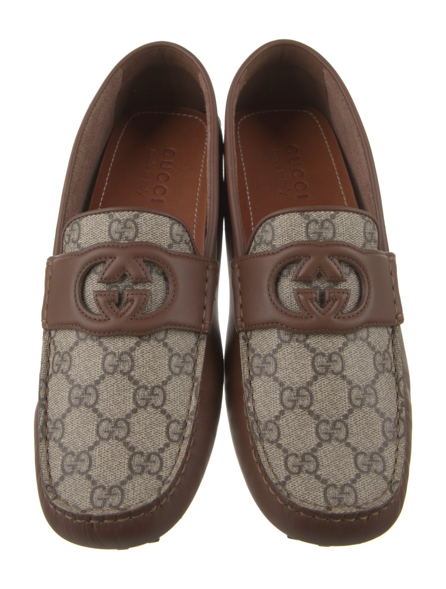 Gucci Leather Printed Drivers