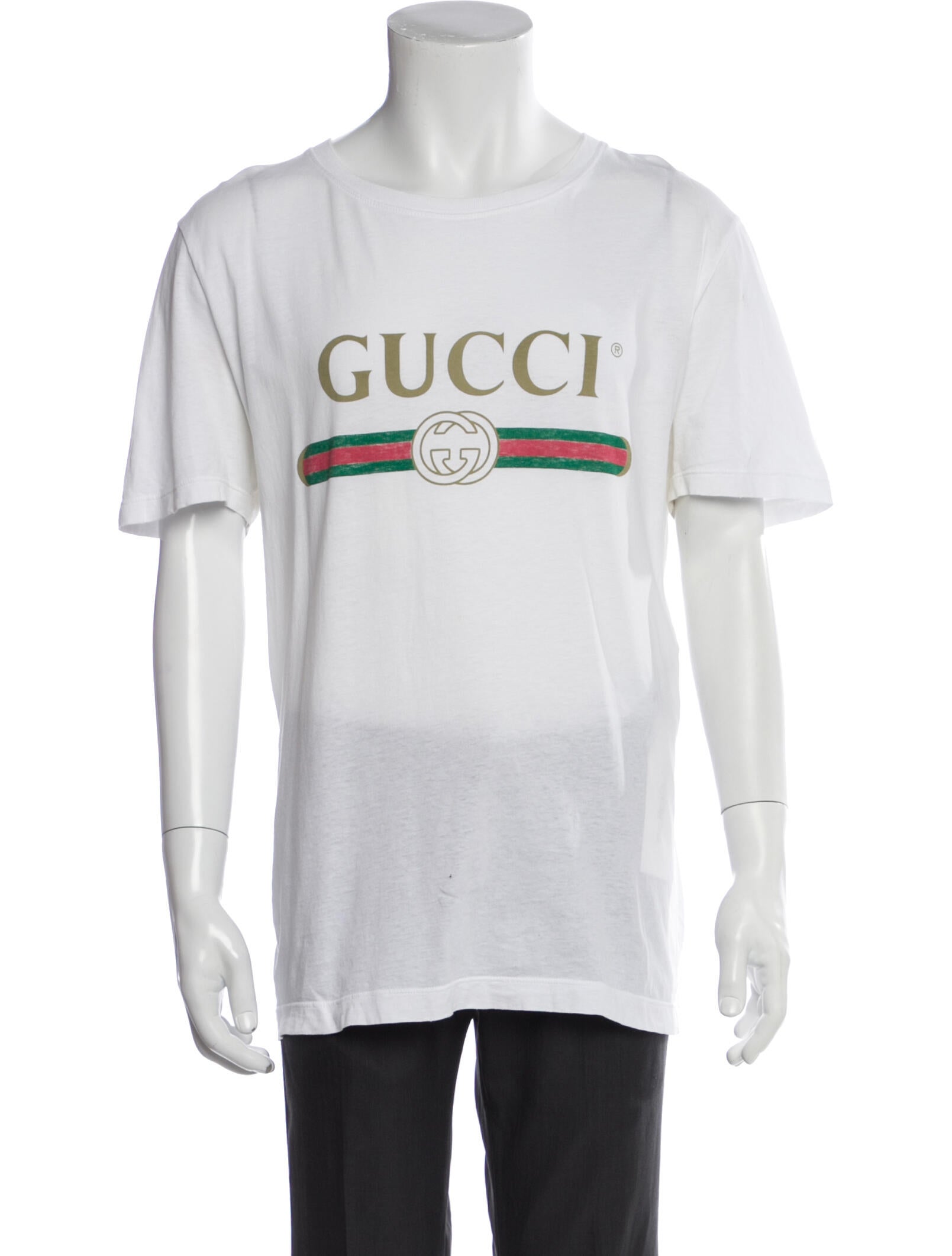 Gucci Web Accent Crew Neck T-Shirt