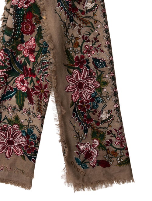 Gucci Wool Printed Scarf