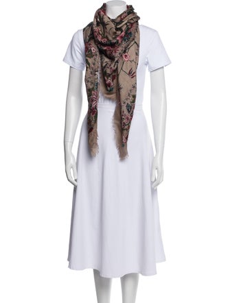 Gucci Wool Printed Scarf