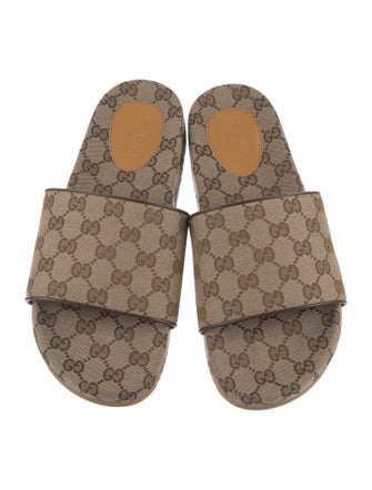 Gucci GG Canvas Canvas Slides