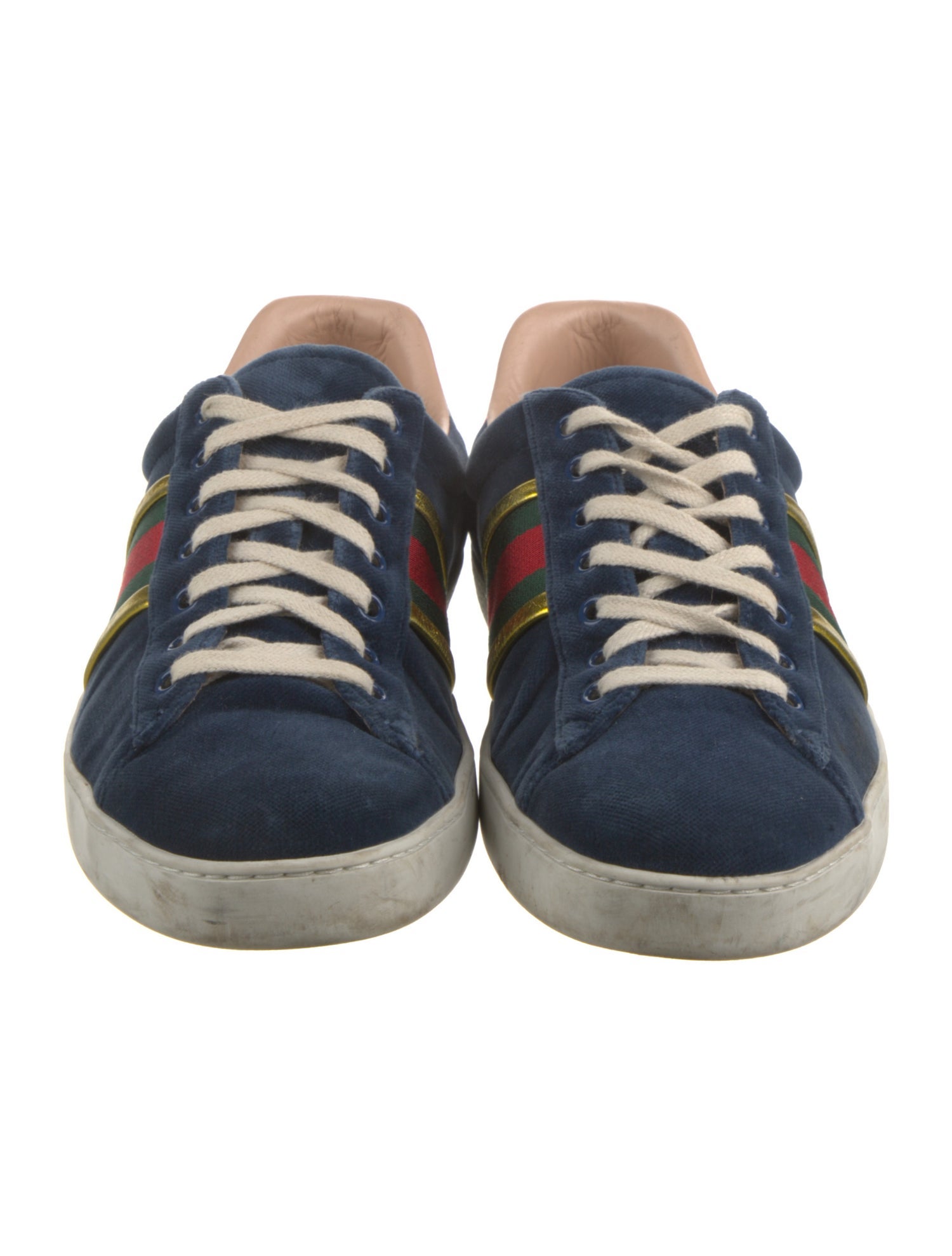 Gucci Bee Accent Velvet Sneakers