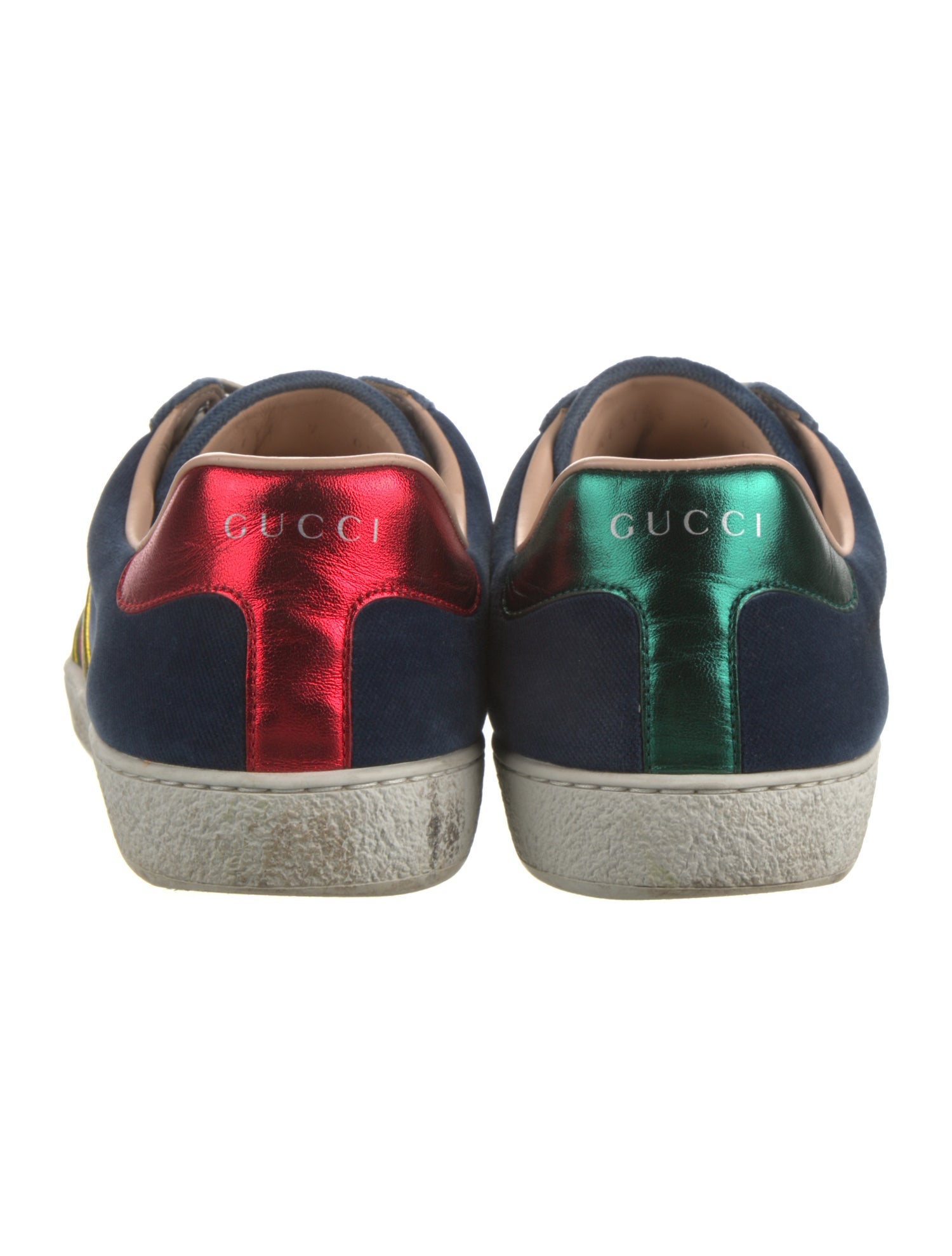 Gucci Bee Accent Velvet Sneakers