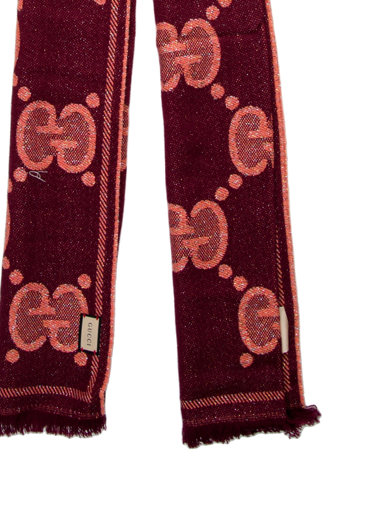 Gucci Wool GG Logo Scarf