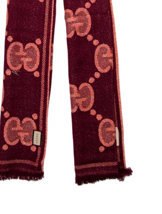 Gucci Wool GG Logo Scarf