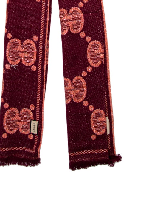 Gucci Wool GG Logo Scarf