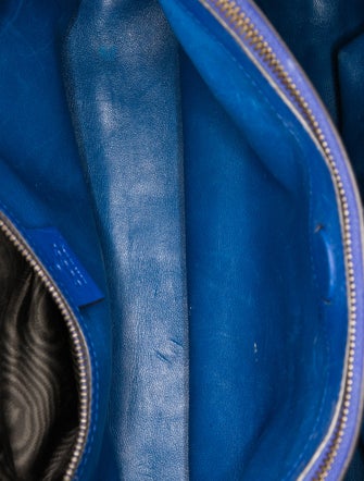 Gucci Embossed Leather Bamboo Shopper