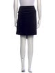 Gucci Leather Trim Embellishment Knee-Length Skirt