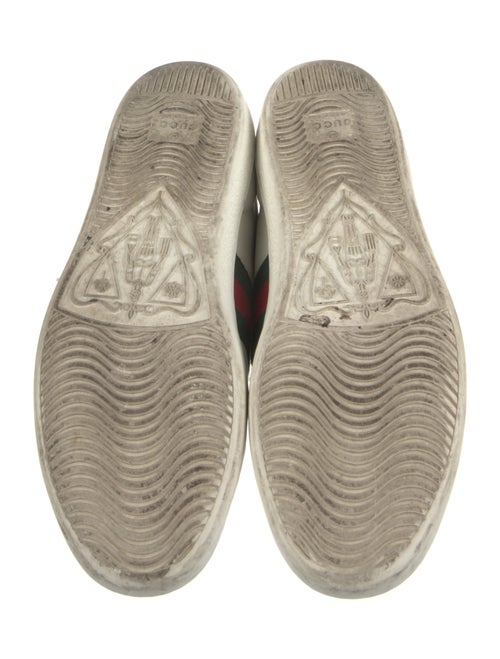 Gucci Web Accent Leather Sneakers