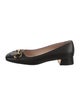 Gucci Horsebit Accent Leather Pumps