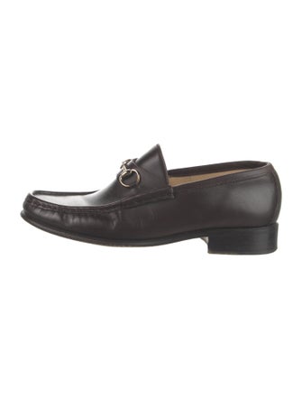 Gucci Horsebit Accent Leather Loafers