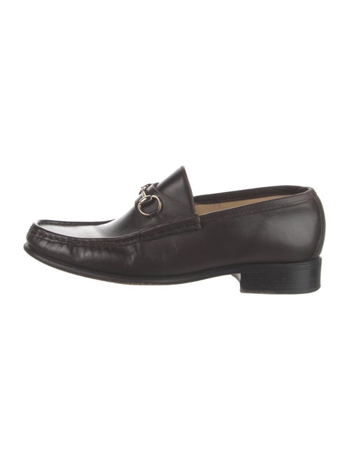 Gucci Horsebit Accent Leather Loafers