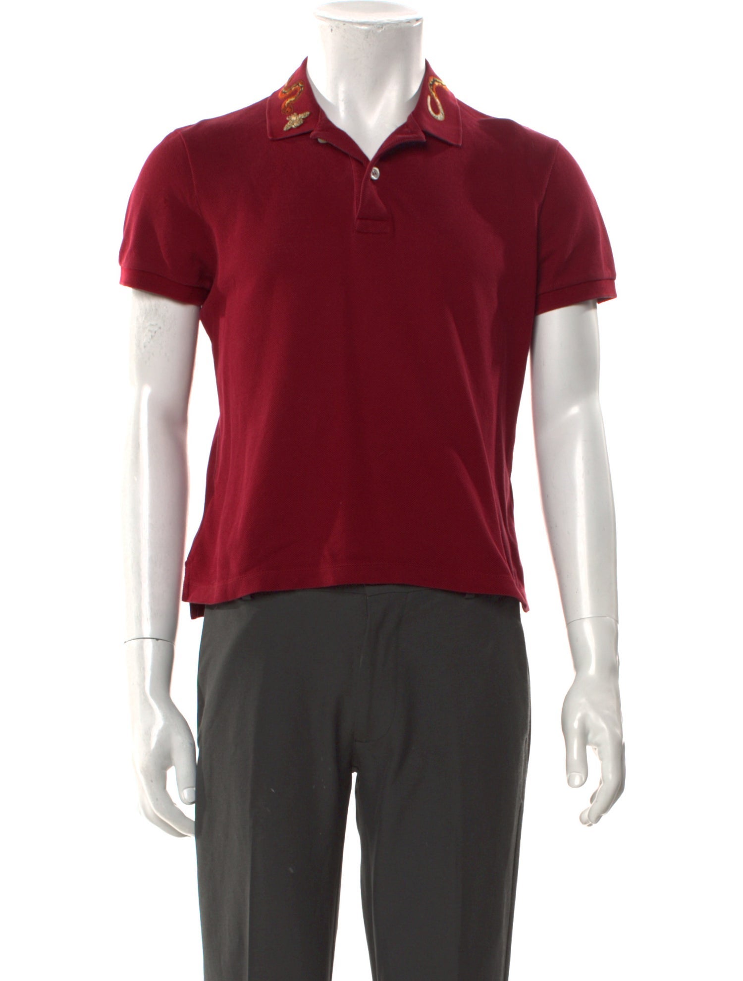 Gucci Web Accent Crew Neck Polo Shirt
