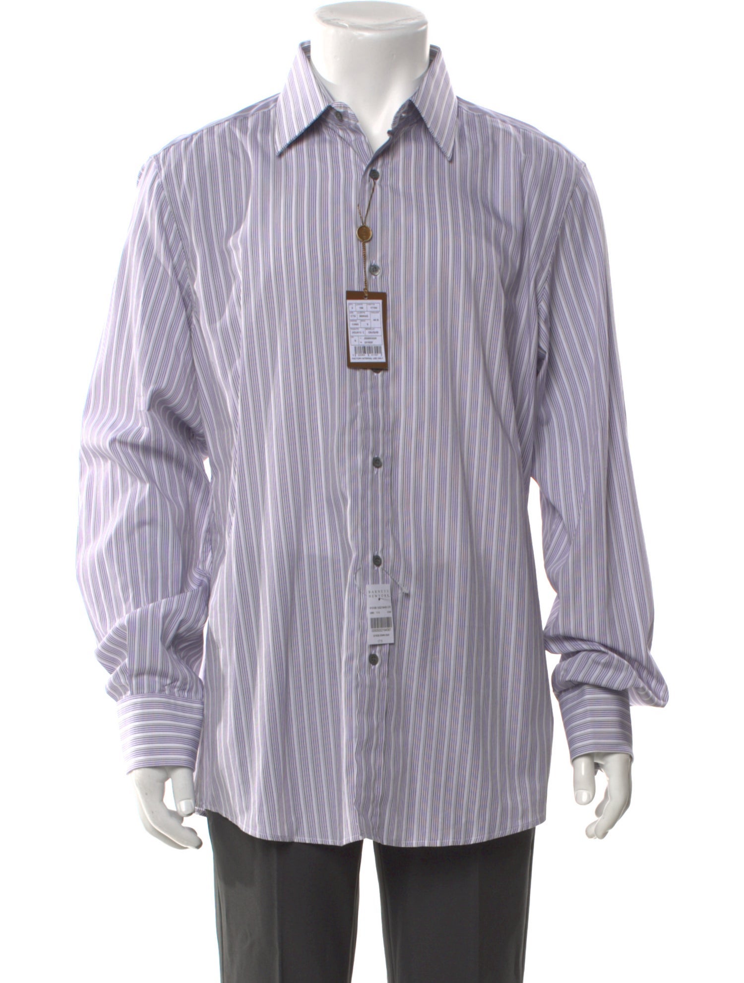 Gucci Striped Long Sleeve Dress Shirt w/ Tags