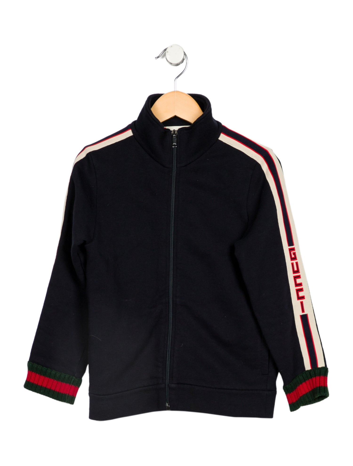 Gucci kid boys' blue and red jacket