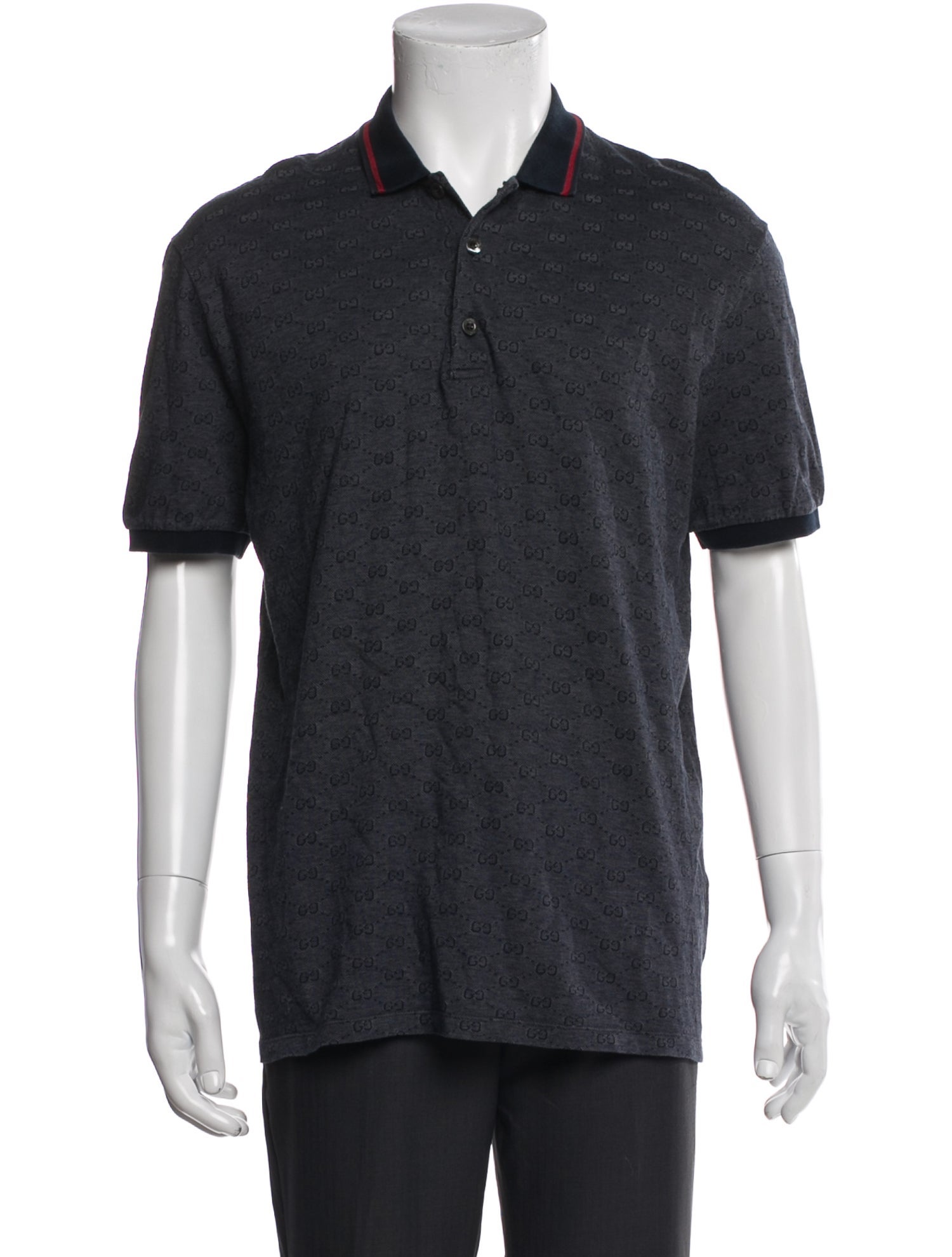 Gucci Interlocking G Logo Crew Neck Polo Shirt