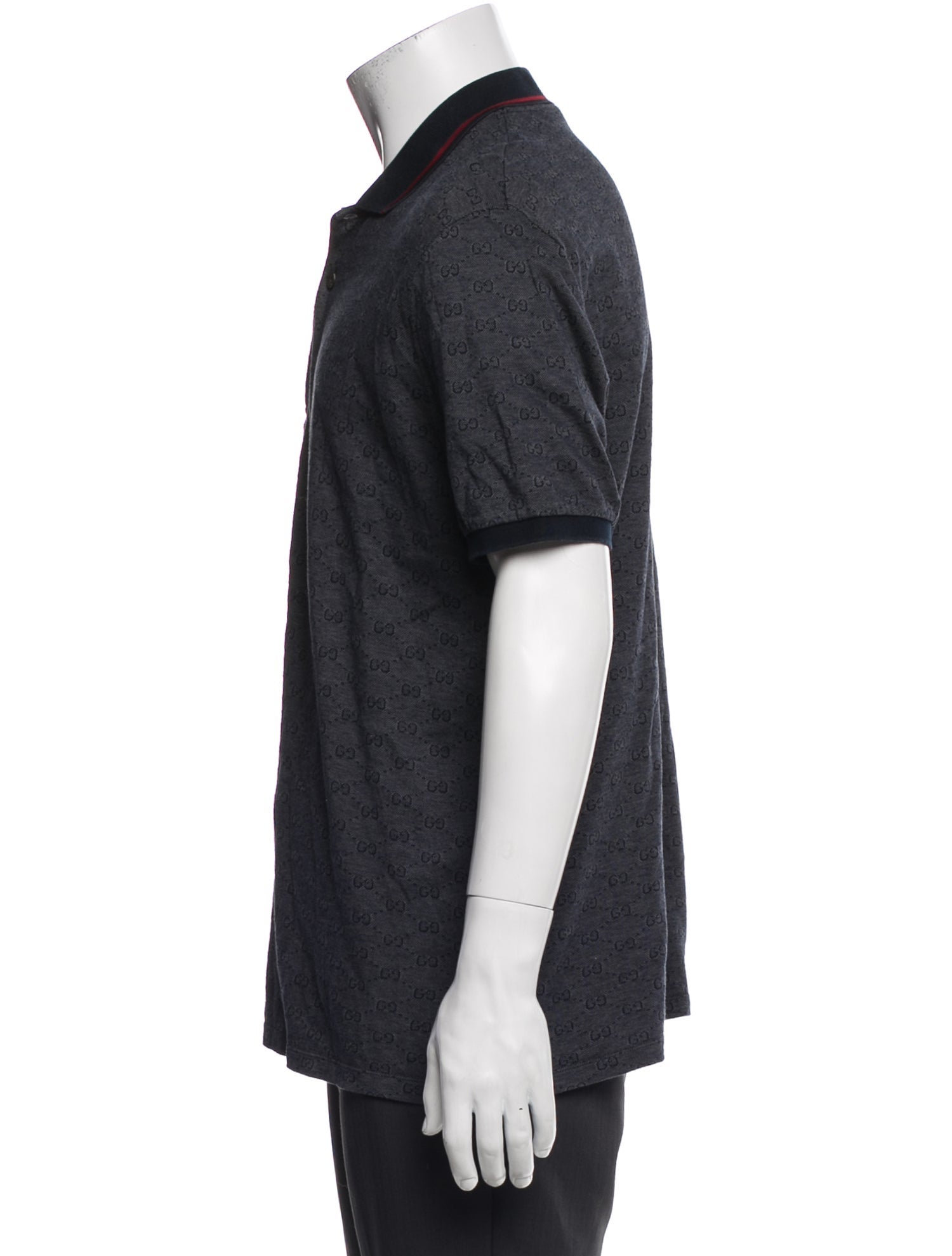 Gucci Interlocking G Logo Crew Neck Polo Shirt