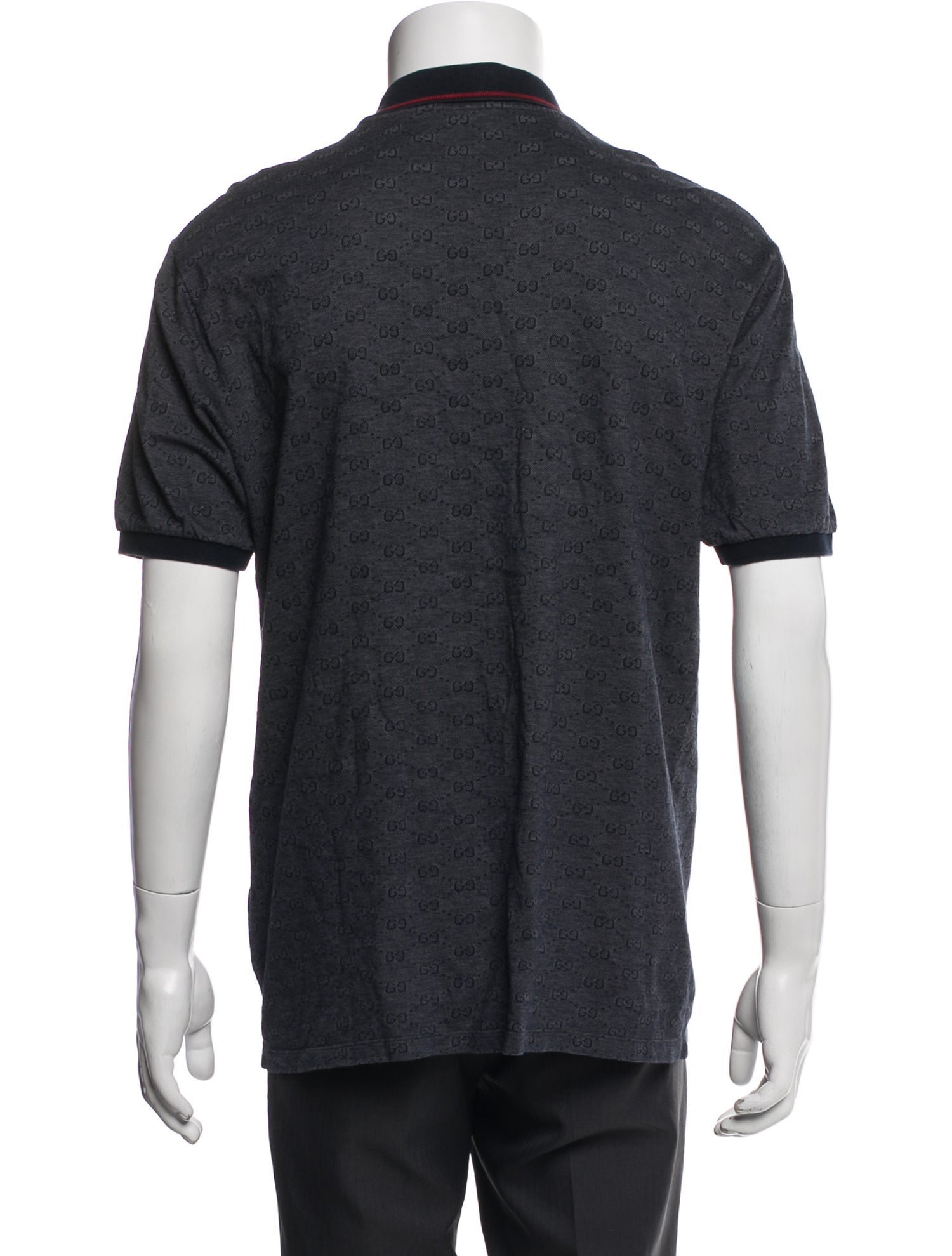 Gucci Interlocking G Logo Crew Neck Polo Shirt