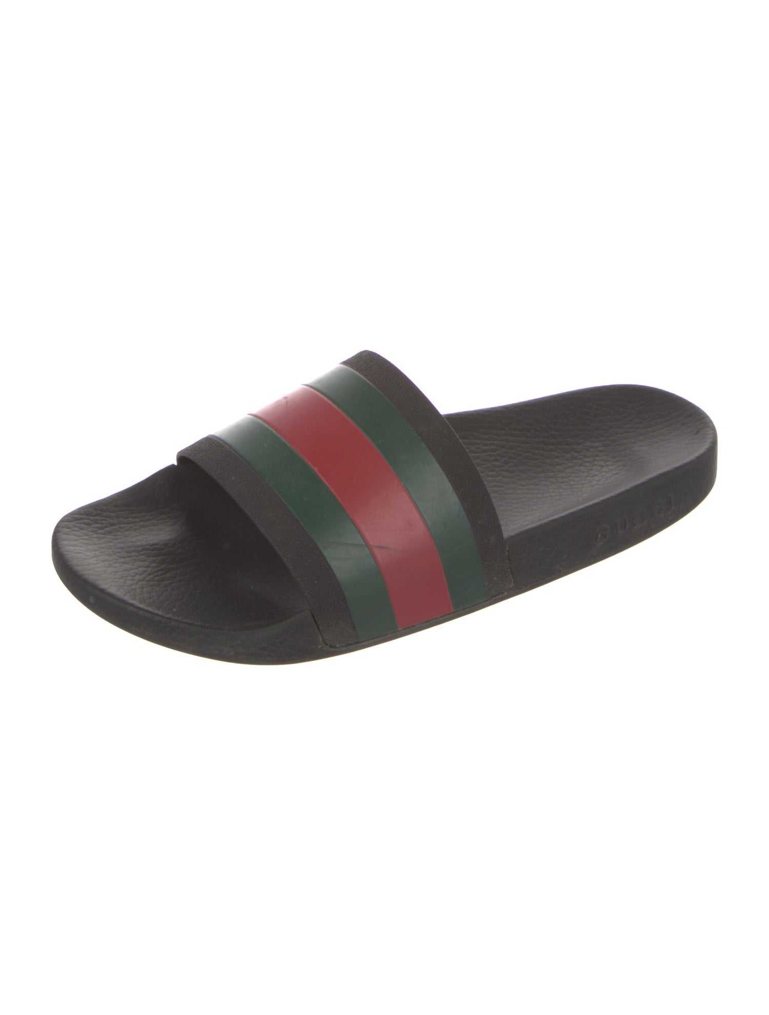 Gucci Web Accent Rubber Slides