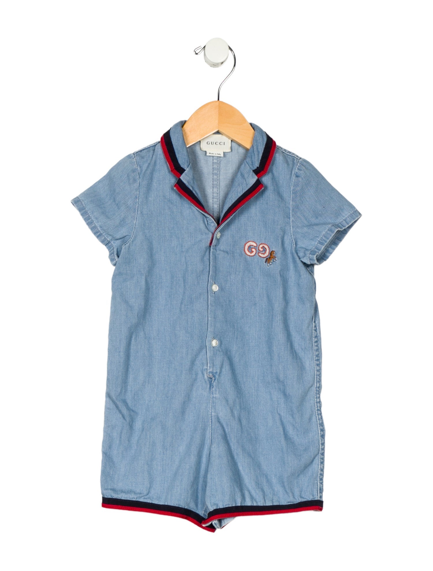 Gucci Boys' Denim Overalls