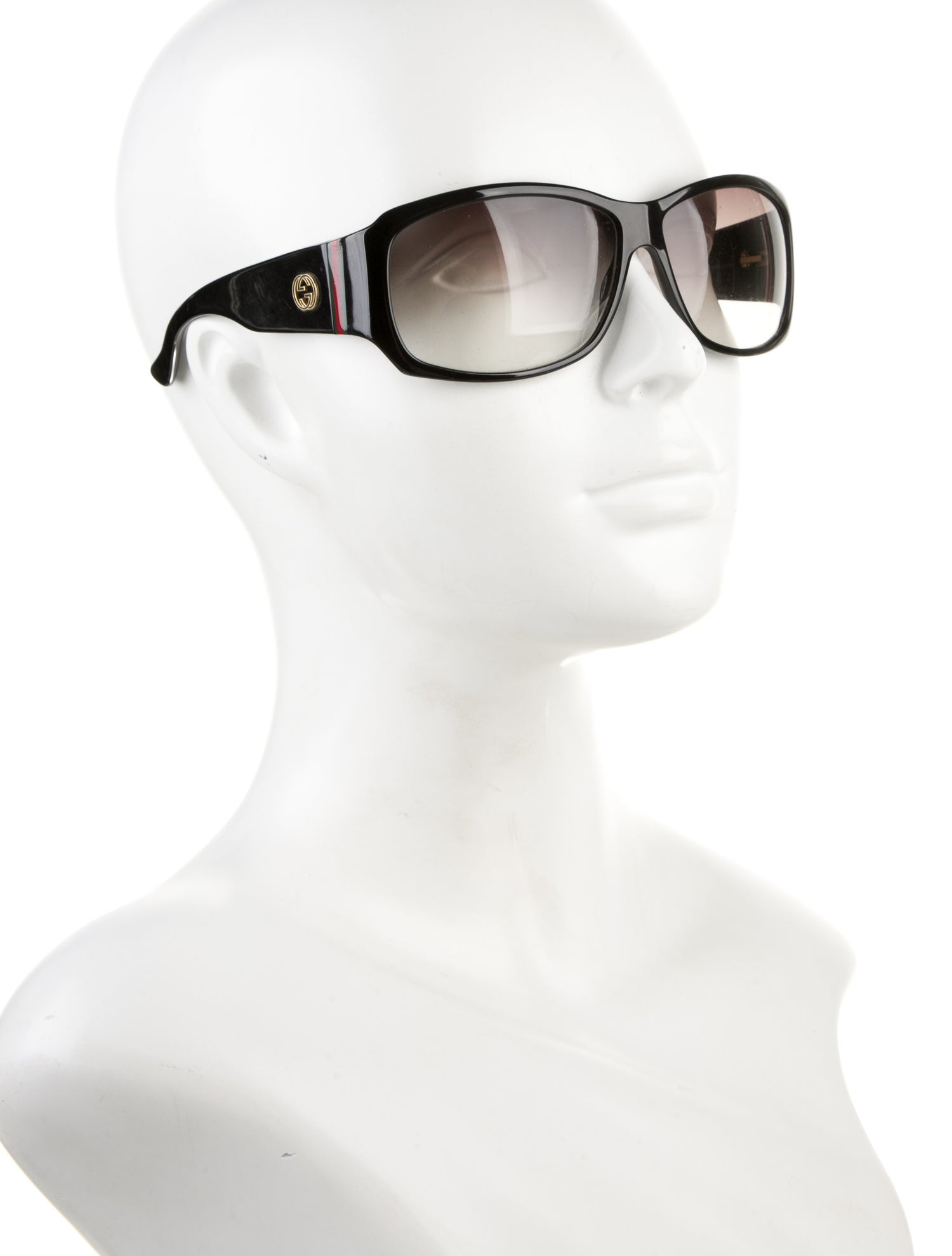 Gucci Web Accent Oversize Sunglasses