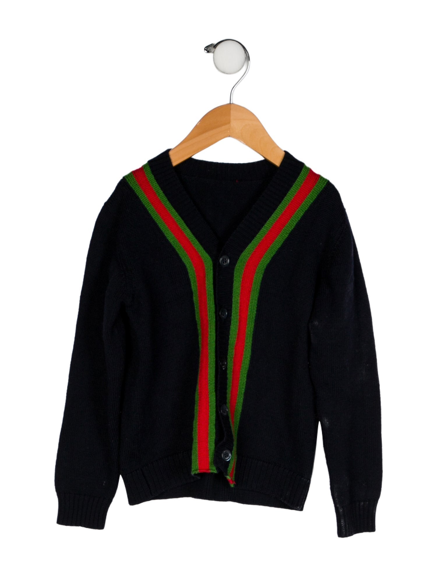 Gucci Girls' Wool Web Cardigan