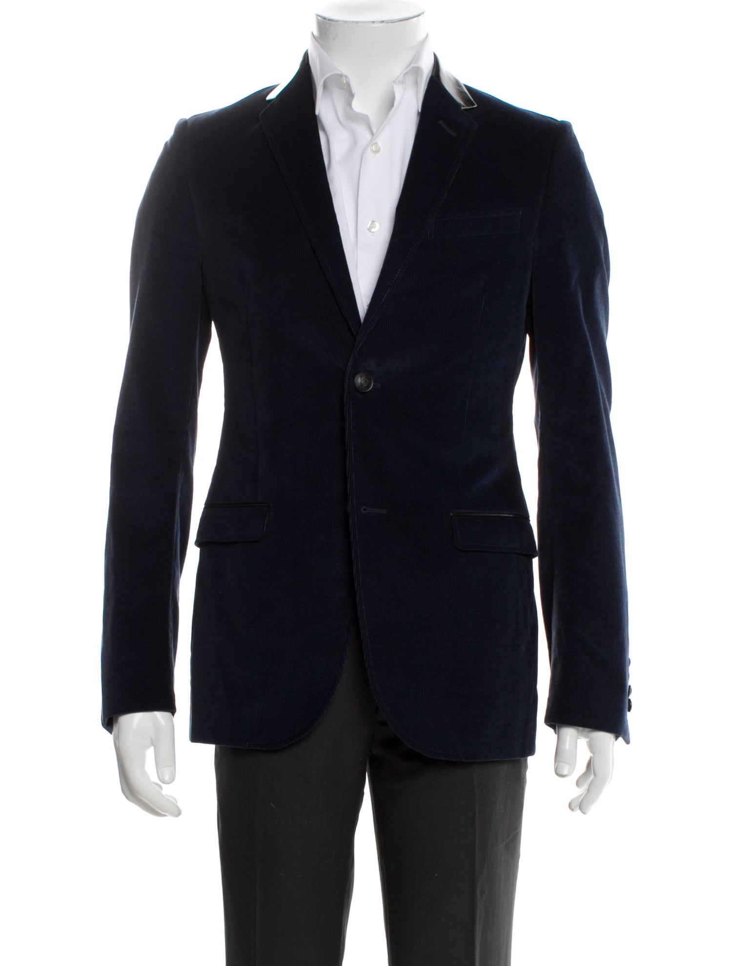 Gucci Leather Trim Embellishment Suit