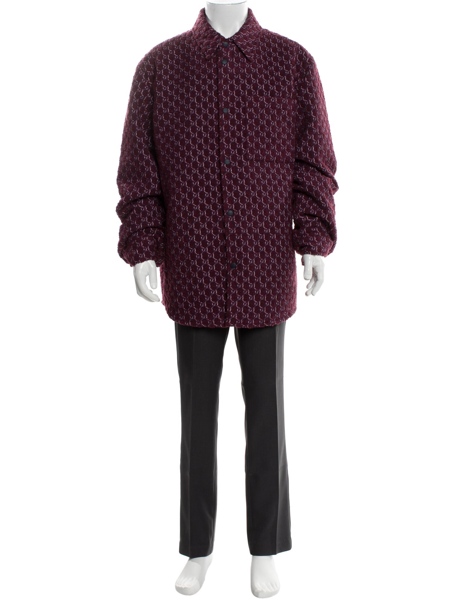 Gucci GG Logo Overcoat w/ Tags