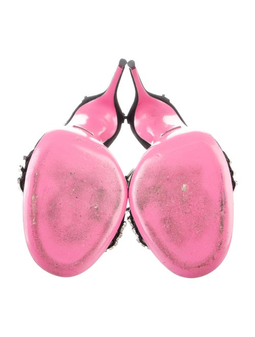 Gucci Flora Print Suede Sandals