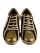 Gucci Patent Leather Glitter Accents Sneakers