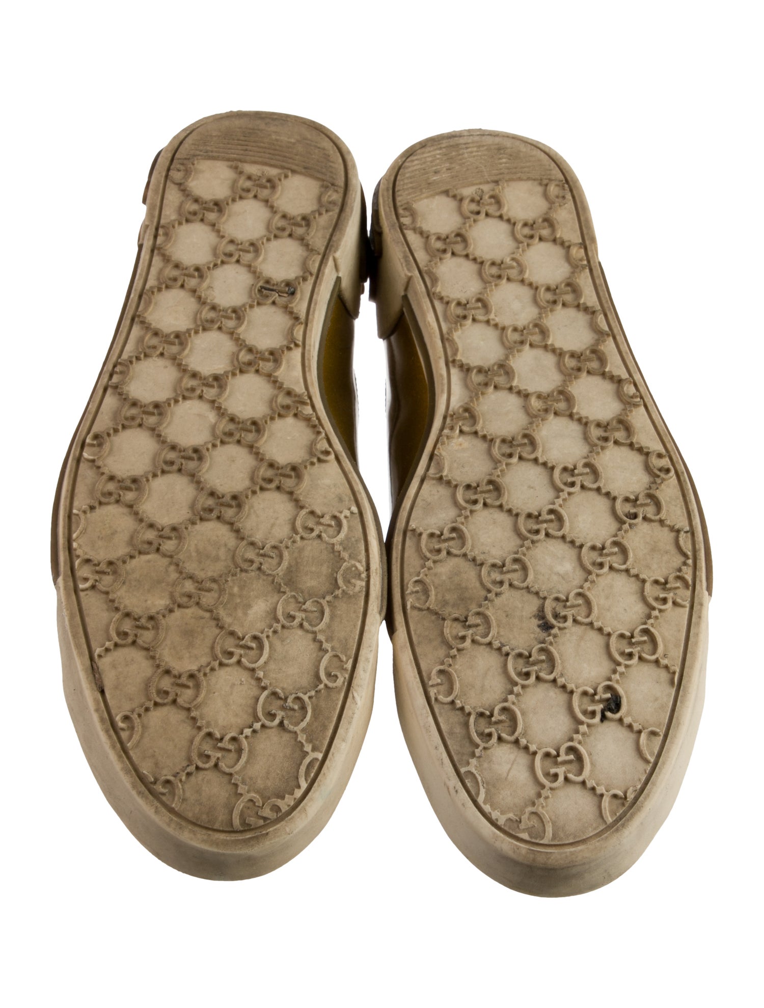 Gucci Patent Leather Glitter Accents Sneakers