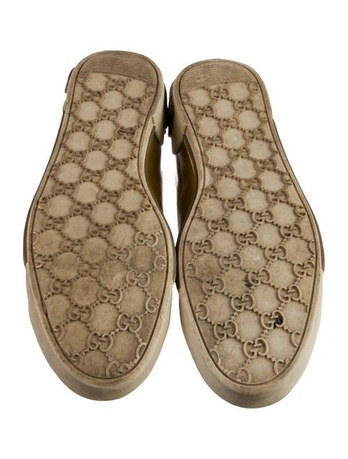 Gucci Patent Leather Glitter Accents Sneakers