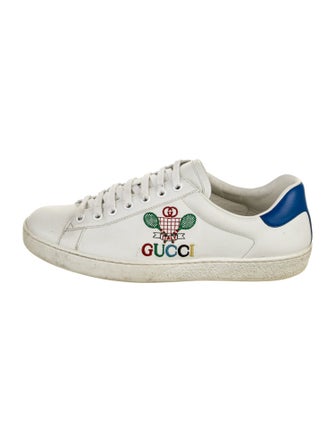 Gucci Interlocking G Logo Leather Sneakers