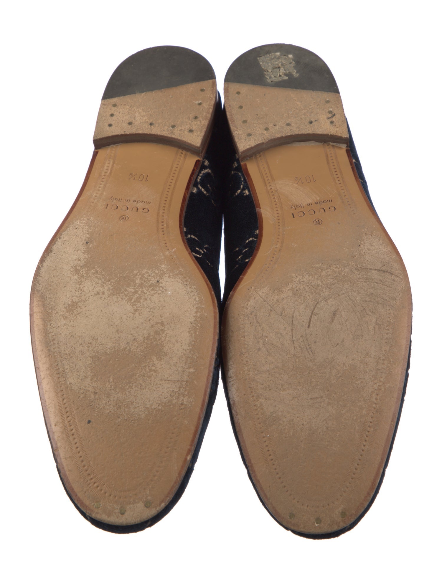 Gucci GG Logo Velvet Loafers