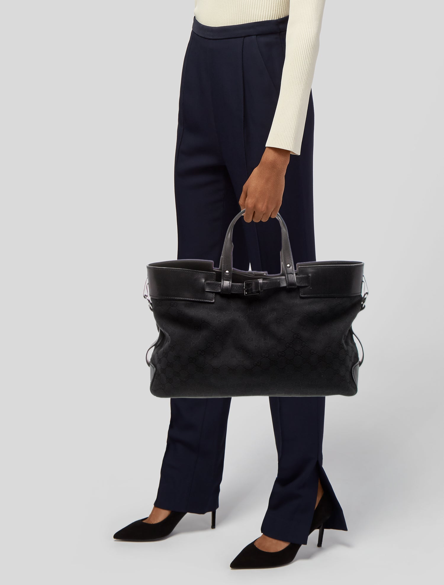 Gucci GG Canvas Top Handle Bag