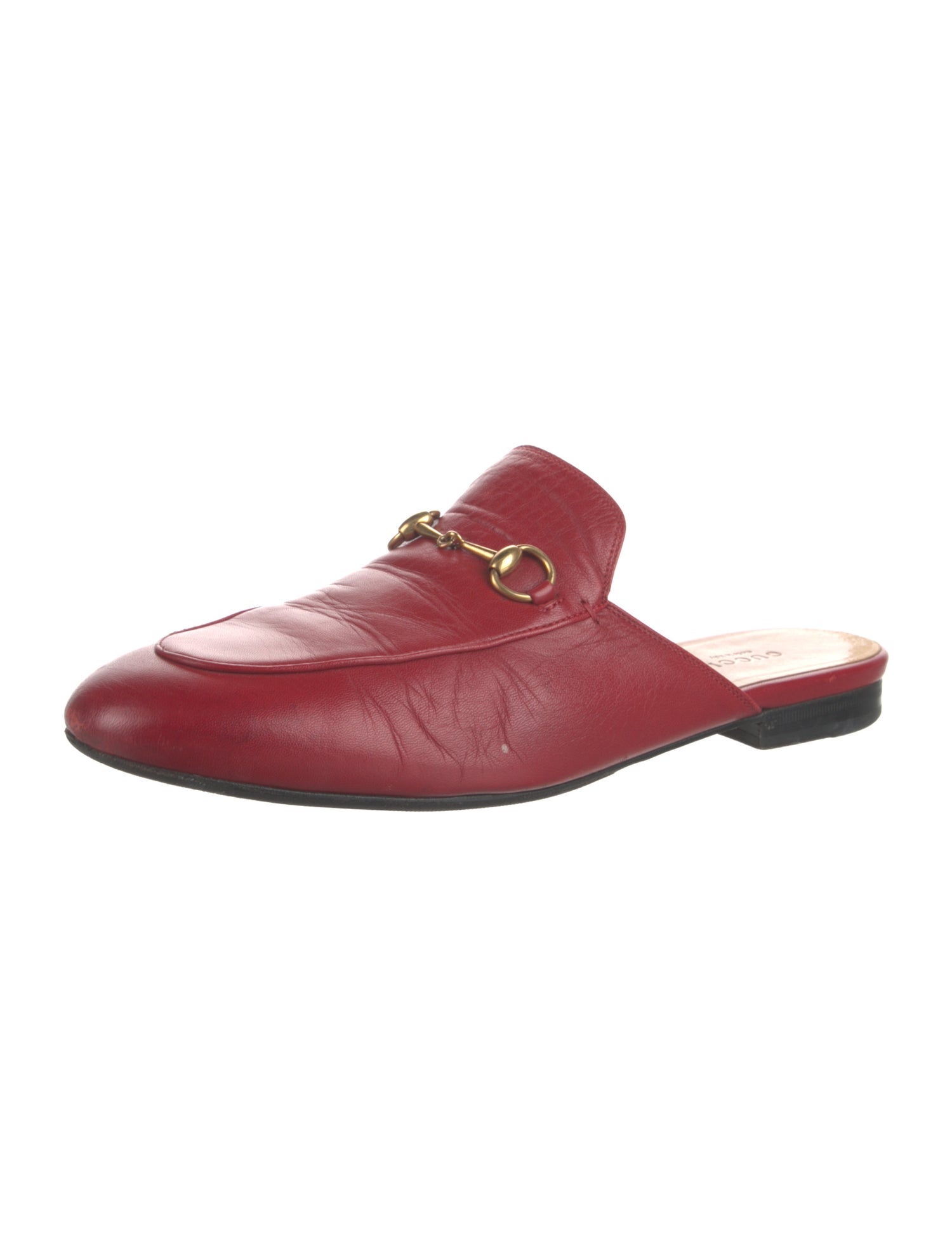 Gucci Horsebit Accent Leather Mules
