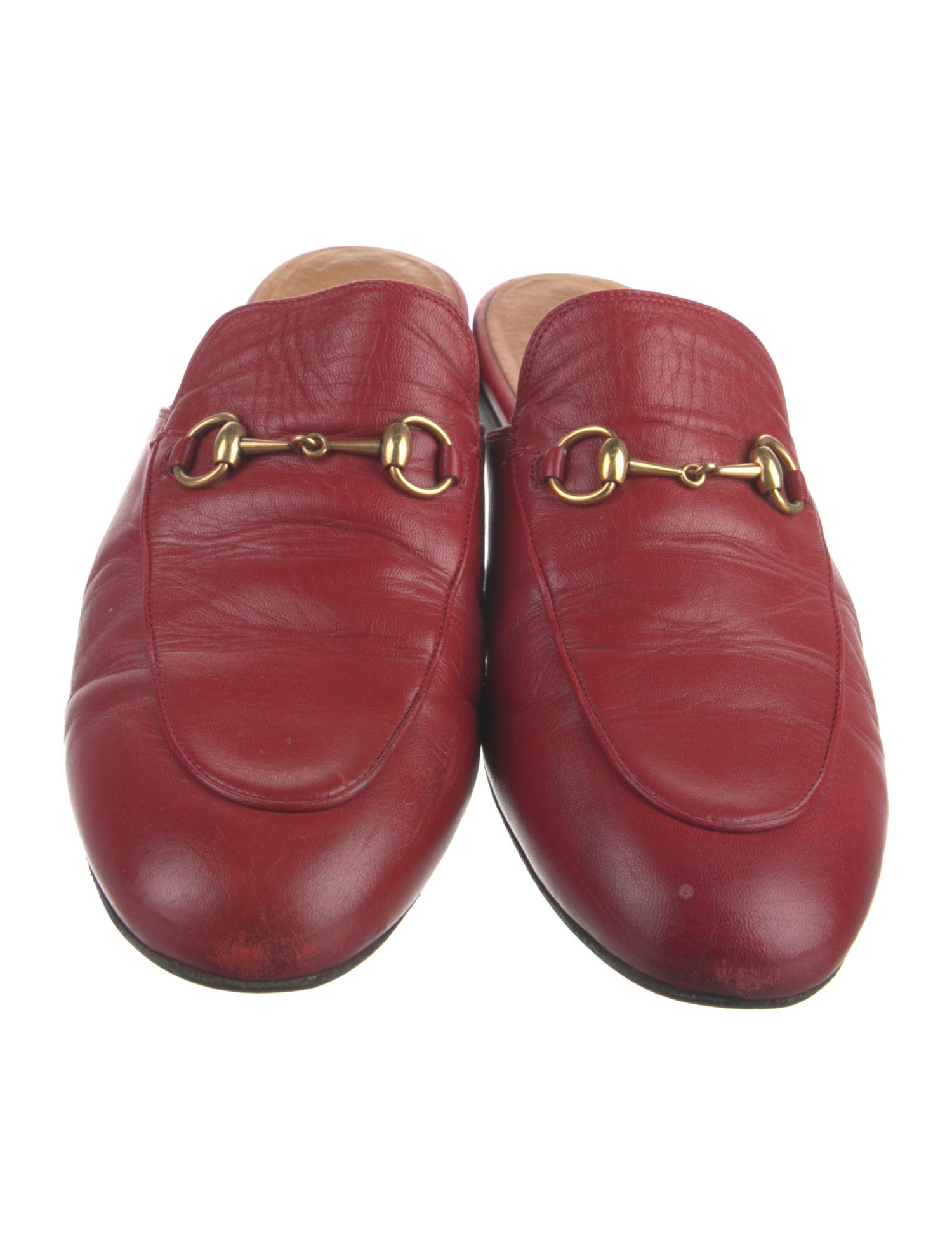 Gucci Horsebit Accent Leather Mules