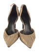 Gucci Leather Pleated Accents D'Orsay Pumps