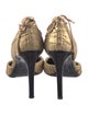 Gucci Leather Pleated Accents D'Orsay Pumps