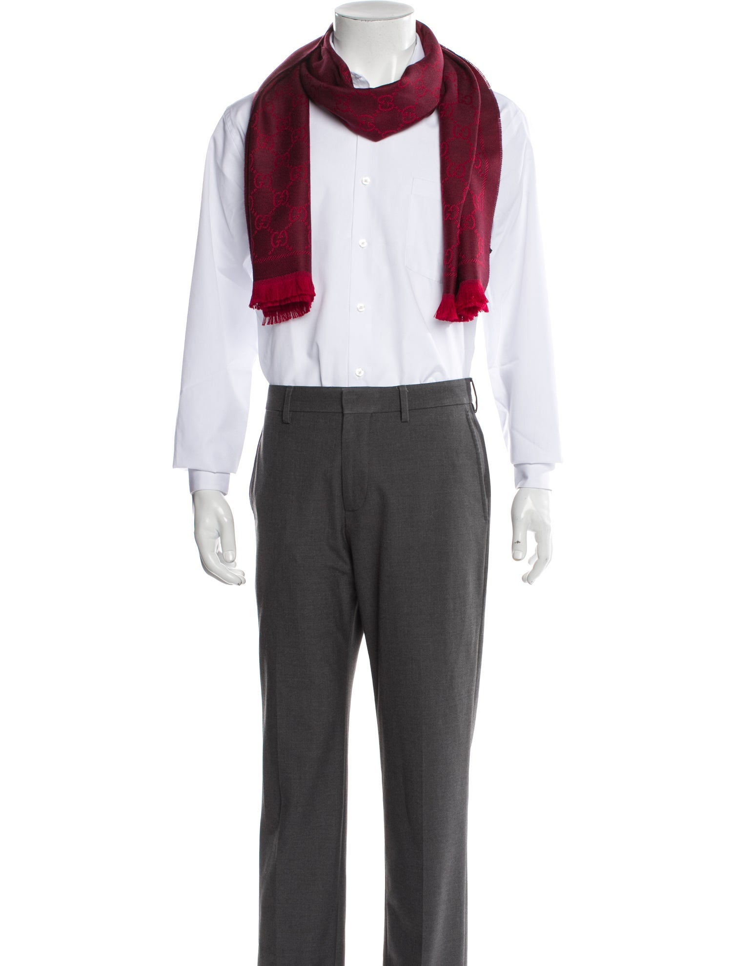 Gucci Wool GG Logo Shawl